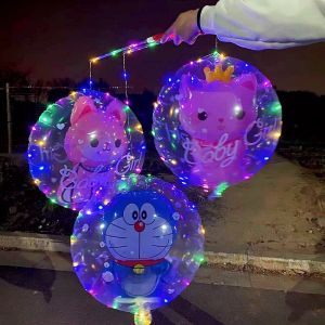 New Glowing การ์ตูน Bobo งานเต้นรำ Lantern Flashing งานเต้นรำ Oon ของขวัญเล็กๆ ของเล่นเด็ก Night Market Street Stall สินค้า