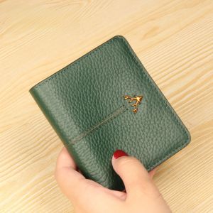 Ví Da Thật Nhỏ Gọn Hai Lớp Da Mềm Siêu Mỏng Nhiều Khe Cắm Thẻ Mini Nhỏ Gọn Cho Nữ Ví Đựng Tiền Xu