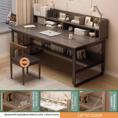 DANBIYIN | Bookshelf Desk for Study and Work