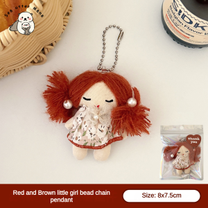 1/4Pcs Little Girl Doll Pendant Versatile Sweet Backpack Keychain Decorative Pendant Doll Pendant