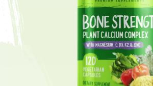NATURELO Calcium Supplement - Bone Strength with Calcium 600mg Vitamin D3 K2 C Magnesium Zinc - Plant-Based 120 Vegetarian Capsules Non-GMO Soy & Gluten-Free
