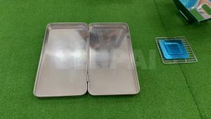 Portable BBQ Grill Non-Stick Surface Stainless Steel Folding BBQ Grill Table Camping Picnic BBQ