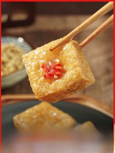Authentic Oil-Fried Tofu Puffs Zouming Stinky Tofu Snack Work Office Evening Craving Reliever 100g Packaged Chinese Product