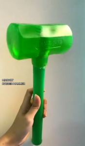 Rubber Mallet Hammer High Quality Green Transparent Good Resilience Removable Solid Rubber Mallet