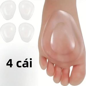 4 Miếng Đệm Gel Giảm Xóc Cho Giày Cao Gót - Miếng Đệm Chân Chống Trượt Có Thể Tái Sử Dụng Để Giảm Áp Lực Ở Bàn Chân