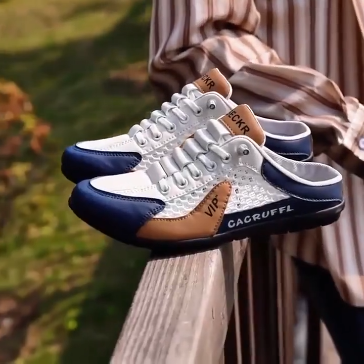 Walkwan รองเท้าแตะผู้ชาย พื้นEVAกันลื่น ทนทาน ระบายอากาศดี ใส่ได้ทั้งในร่มและกลางแจ้ง 39-45