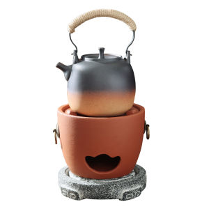 MIANXIAOCHENG | Outdoor Single-use Red Clay Charcoal Stove Set