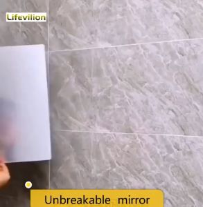Unbreakable Mirror Stickers Thicken Self-adhesive DIY Art Mirror Full Body Wall Stickers Decoration wardrobe Bathroom HD