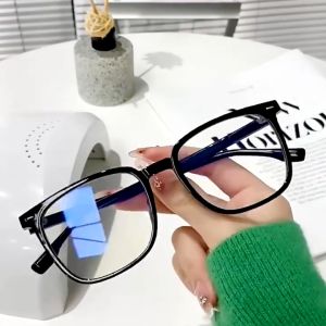 【COD/READY】 Glasses Graded Eyeglasses with Grade 0~500° Anti-radiation Computer Eyewear Graded Glasses for Nearsighted
