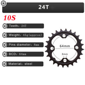 104BCD 64BCD Chainring Single/triple Speed MTB Chainring 3x9S 3x10S Bike Chainwheel for 27S 30S Bicycle Crankset Mtb Parts