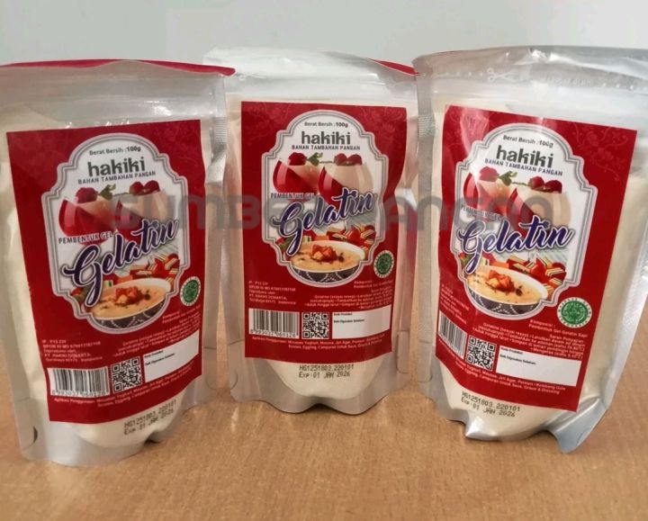 HAKIKI GELATIN 100 Gram / Hakiki Gelatin Halal 100gr Lazada Indonesia