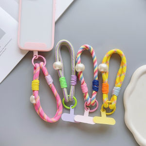 Nhiều Màu Sắc Đa Năng Đầm Điện Thoại Di Động Dây Dây Dễ Thương Miếng Dán Cổ Tay Dây Có Vòng Dây Xích Treo Thời Trang Vòng Tay Có Thể Tháo Rời