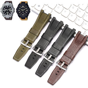 Leather Strap Suitable For Casio G-shock GST-S110/W100C/W110/S100G/S210B/S300/W300G/W300/S300G Mens Replacement Band Watch Accessories Bracelet