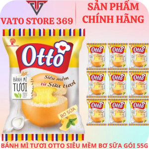 Bánh mì siêu mềm OTTO vị bơ sữa gói 55g
