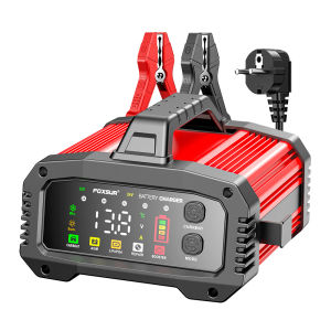 Sạc Ắc Quy Ô Tô FOXSUR FPT-250 12V 25A 24V 15A Tích Hợp Chức Năng Khởi Động Cho Xe Máy Tương Thích Với Ắc Quy Axit Chì Công Suất Cao LiFePo4 GEL AGM