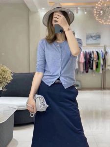 ฤดูใบไม้ผลิ ฤดูร้อน ฤดูใบไม้ร่วง รูปแบบใหม่ ผู้หญิง ถักเปิด คาร์ดิเกน สั้น ผ้าฝ้าย ด้าย เสื้อแจ็คเก็ต แขนกุด เสื้อแจ๊กเก็ตแบบบาง