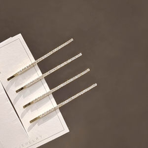Jianxiao Minimalist Rhinestone Bobby Pin Ins South Korea Exquisite Side Bang Clip Barrettes Clip Hairware Hairpin Hair Ornaments