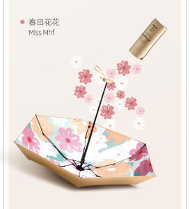 Phụ Kiện Ngoài Trời Chống Tia UV Chống Nắng Cầm Tay Cho Nữ Mẫu 2.0 Cốc Trà Hoa Nhỏ Gọn Nhẹ Bằng Nhựa ABS