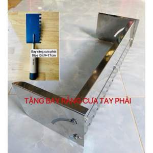 MÁNG KÉO RĂNG CƯA INOX (loại chuẩn) dùng lát gạch nền tăng giảm được từ 60cm đến 1.1m có thể chỉnh nghiêng được