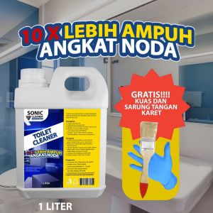 Sonic Toilet Cleaner 1 Liter Cairan Pembersih Kerak Toilet Kloset Keramik Setanless