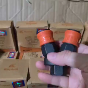 Phụ kiện máy nén khí - Đầu nối nhanh NHỰA 2 chia tròn KAPUSI_K2152