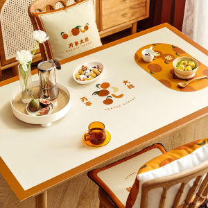 Good Luck Leather Table Mat Tablecloth Waterproof Oil-Proof Disposable Dining Table Cushion Table Mat Anti-Scald Tea Table Mat