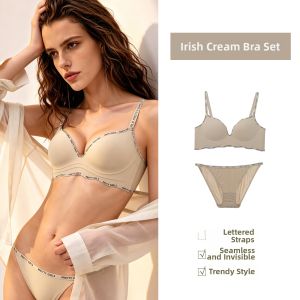 GAINREEL | Alphabetic Strap Outwear Seamless Wireless Concentrated V-Neck Breathable Summer Bra