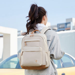 MINGKE Laptop Bag 13 14 15.6 inch Backpack for Women Water Resistant Shockproof Elegant Large capacity Multi pockets Stylish