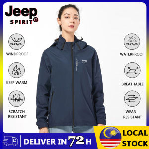 JEEP SPIRIT Waterproof and Windproof Jacket For Women In Blue