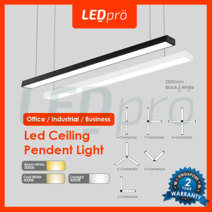 LED PRO Led Hanging Light/ Office Light/ Long Ceiling Light/ Surface Mounted Light Rectangle 1200mm*70mm 36W - Lazada