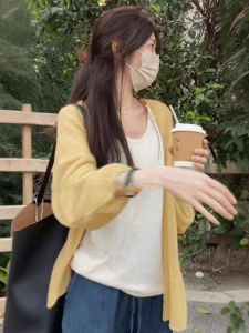 chaqi | Summer Dopaamine Thin Sun Protection Knitted Open Cardigan Women Loose Relaxing Slimming Loose Sweater Jacket Top