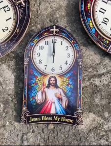 Nordic jesus wall modern hanging clock Decor - Contemporary Elegance & Minimalist Aesthetics