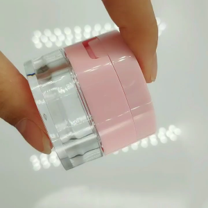 BabyShop-K195 Tempat Bedak Tabur Puff dengan Cermin Loose Powder Case Free Sponge Mini / Wadah Bedak