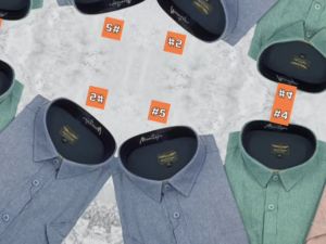 MBS 1221 Plus Size 2XL - 9XL Men Shirt Short Sleeve Big Size & Large Cutting CVC Dobby Fabrics Saiz Besar Kemeja Lelaki Lengan Pendek