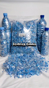 Ecobrick Ekobrik Ecobrik Ekobrick Botol Le Lee Mineral 1500 ml 1.5 liter Berat 550 Gram Padat Bersih