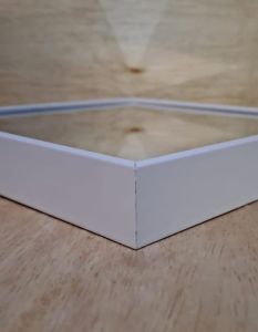 Dekorasi cermin tempel kotak 16x16cm isi 10 pcs