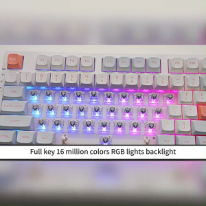 [✅SG Ready Stock] VGN V87 Mechanical Keyboard Three Mode Customized 87 Keys Keyboard Type-C  Hot-Swappable 无线三模办公游戏键盘