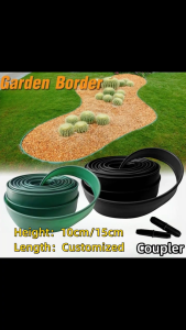 5cm 10cm 20cm 50cm Height Garden Grass Edging Fence Belt Border Garden Root Barrier Lawn Greening Belt Plastic Garden Fence 草坪隔根带