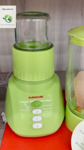 Máy Xay Sinh Tố SUNHOUSE SHD5112 350W – 2 Cối 1L & 03L Lưỡi Dao Inox