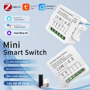Tuya Zigbee 3.0 Đèn Thông Minh Mô Đun 1/2/3 Băng Đảng Tương Thích Với Alexa Google Home Yandex Cho DIY Từ Xa Ngắt Trễ 100-240V