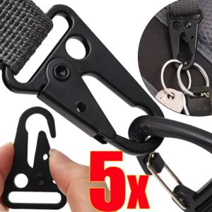 5Pcs Backpack Eagle Beak Buckle Men Outdoor Mountaineering Hawkbill Carabiner Multi-functional Webbing Belt Key Chain Bag Hook