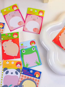NFS Animal Sticky Notes 20 Sheets Cartoon Memo Pad Mini Adhesive Paper Bookmark School Supplies