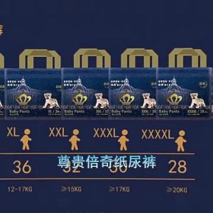 China Shipping [2025] Diapers Beqi Royal Lion Starry Sky nb Summer Pull-Up Pants xl Ultra-thin Breathable Baby Diapers Factory 3.8