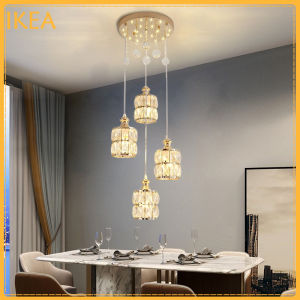 Crystal Dining Room Chandeliers Bedroom Lamp Decorative Bar Pendant Lights Living Room Ceiling Lamps