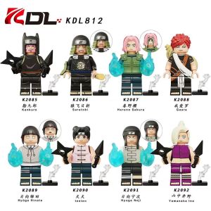 Leaf Village Third Generation Naruto Assembly Toy Brick Figures Spring Wild Cherry Blossom Field Kankuro Team Gai Building Blocks