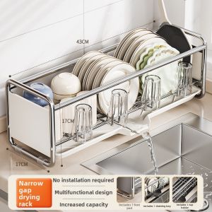 B&W | Ultra-Slim Stainless Steel Dish Drying Rack