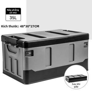 Hộp Đựng Đồ Trong Khoang Hành Lý Xe Hơi Dung Tích Lớn Chống Nước Chịu Lực Nhựa Đơn Giản Gấp Gọn Đựng Đồ Dùng Thiết Yếu
