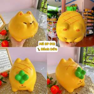 (22x16x17cm) 🍍Bánh Dứa - Mã SP 012 Heo đất cho người sành ăn ống tiết kiệm hình món ăn