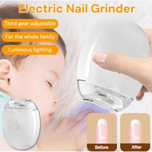 Electric Nail Grinder Elderly Kids Safety Automatic Nail Scissors Trimmer Anti-Pinch Nail Clipper USB Charging