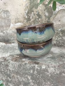 Cặp bát dáng chawan thiên mục và bộ 3 chén cơm hagi